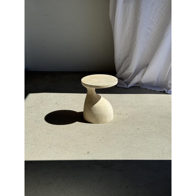 Vintage Wood Side Table, 1980s For Sale - Image 4 of 8