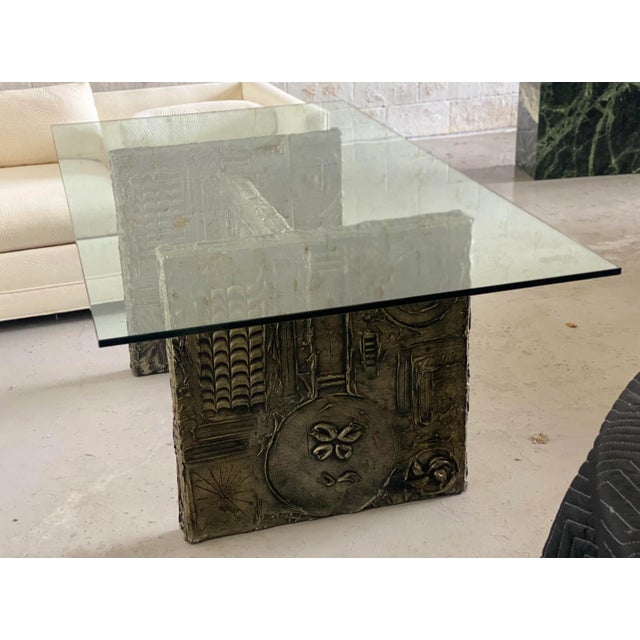 1960s Adrian Pearsall for Craft Associates Brutalist Glass Dining Table, Attributed For Sale In Detroit - Image 6 of 12