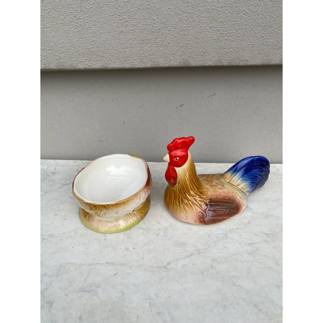 French Majolica Rooster Tureen Caugant For Sale - Image 4 of 6