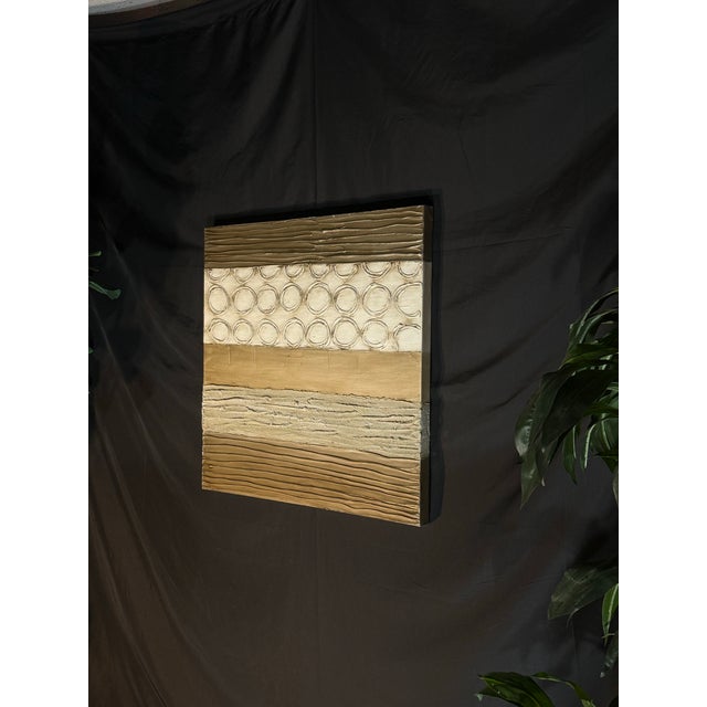 Modern Organic Textured Abstract Wall Art For Sale In Miami - Image 6 of 9