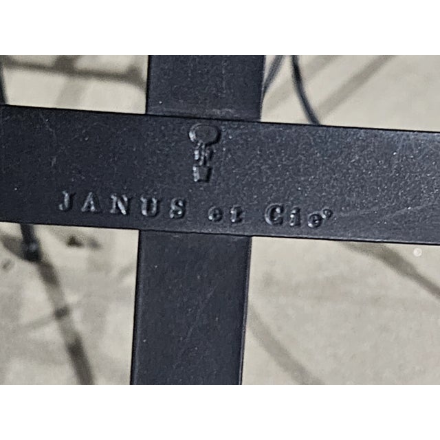 2 Janus Et Cie Amalfi Tuxedo Armchairs Stainless Steel Patio For Sale - Image 11 of 17