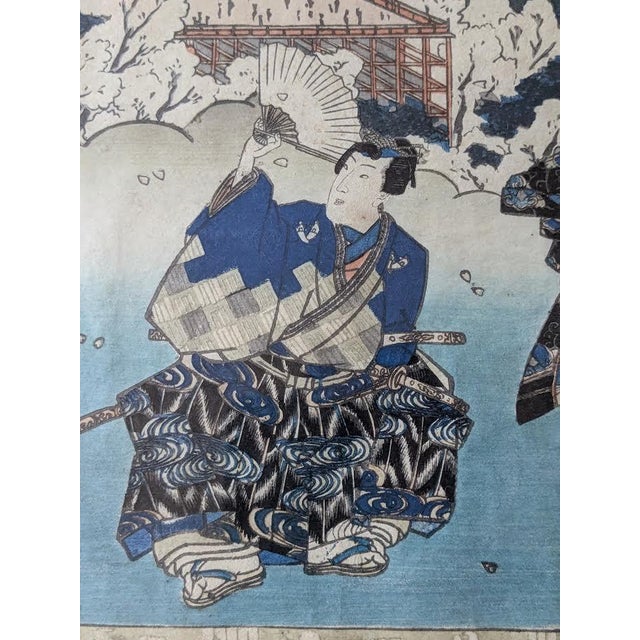 Traditional Gengi, the Shining Prince; A 19th C. Woodbl;ock Print by Katagawa Kunisada For Sale - Image 3 of 10