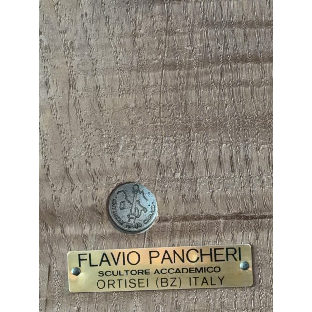 Flavio Pancheri, Italian Nativity Relief, 1970s, Chestnut For Sale - Image 9 of 18