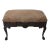 Chippendale Claw Foot Ottoman W. 2 Drawer Front For Sale
