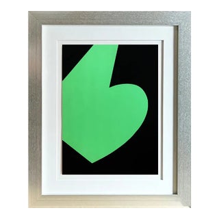 1958 Ellsworth Kelly Original Lithograph Dm06110 Derriere Le Miroir Framed For Sale