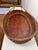 Vintage Monumental Oval Wicker Rattan & Wood Double Handled Tray For Sale In Houston - Image 6 of 9