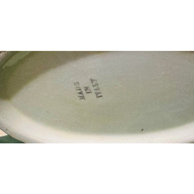 1960s Italian Tromp De L’Oeil Ceramic Fruit Bowl With Orange and Lemons Sign. For Sale - Image 11 of 11