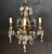 Italian Mid 20th Century Italian Tole and Crystal Foliate Chandelier, Basket-Form For Sale - Image 3 of 9