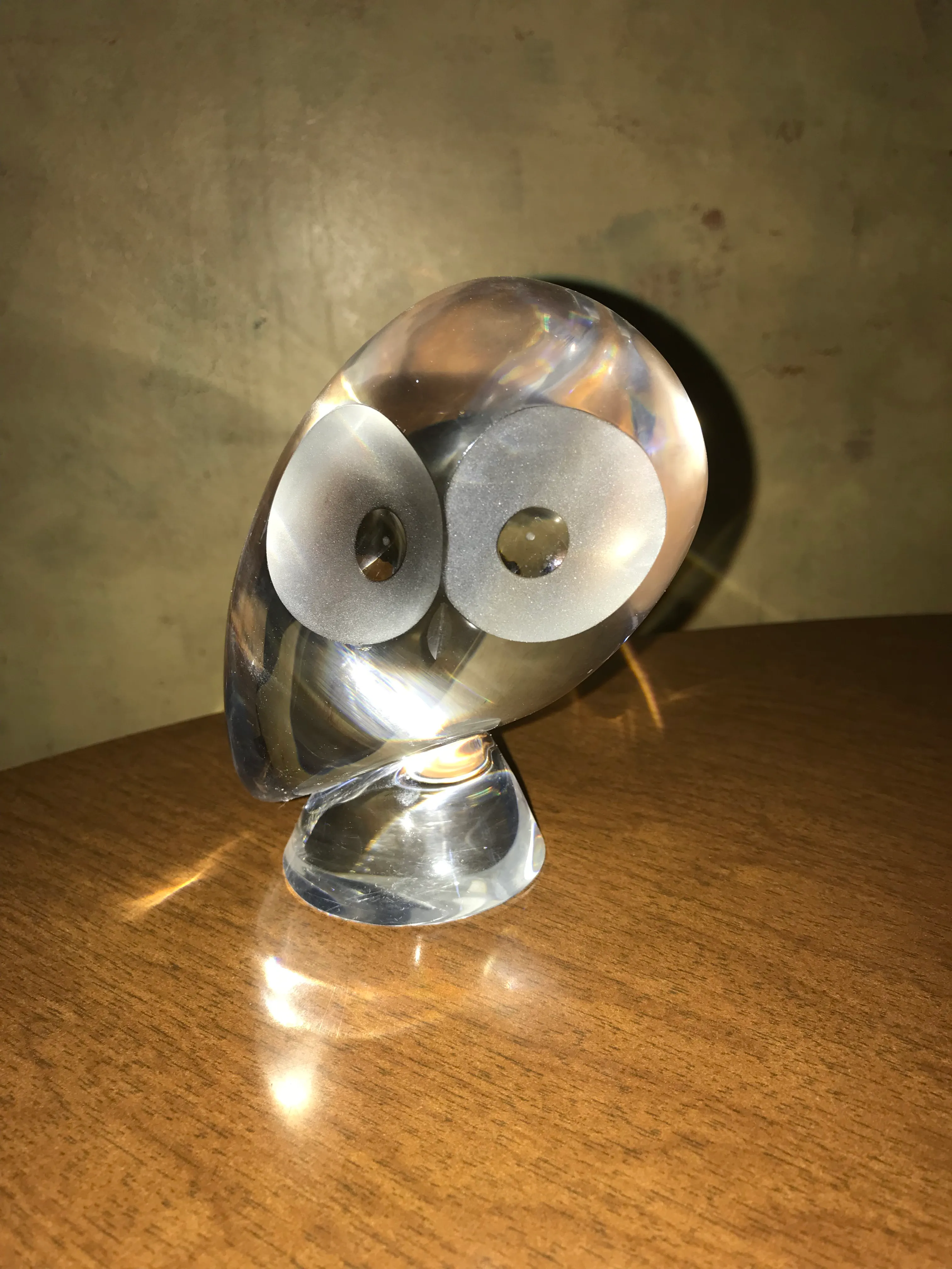 Steuben Glass Owl Figurine | Chairish