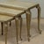 Set of Three Mid-Century French Louis XV Style Brass and Onyx Nesting Tables For Sale - Image 11 of 18