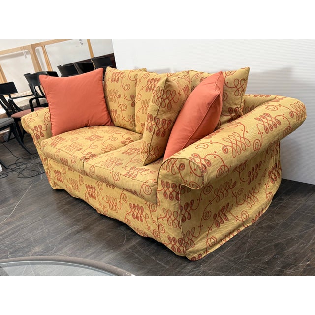 Queen Size Shabby Chic Bespoke Sleeper Sofa For Sale - Image 9 of 12