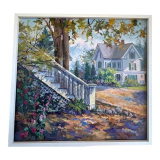 1980s Original Oil Painting by Well Known California Artist, Allayn Stevens For Sale