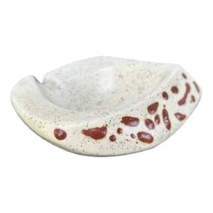 Small Biomorphic Mid Century Modern Ceramic Ashtray