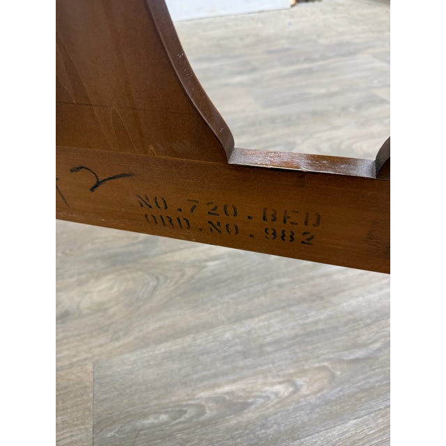 Wood Vintage Full Size Chippendale Style Headboard For Sale - Image 7 of 9