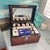 An exceptional and highly complete Victorian burr walnut traveling vanity and dressing case, retailed by the prestigious...