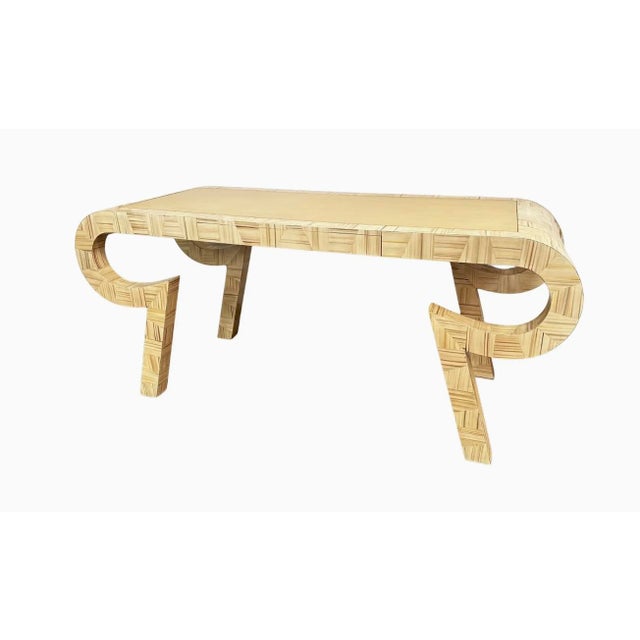 A rare desk / console table designed by European designer and artist Alessandro Gambalogna, known as “Alessandro,” for...
