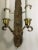 Arts & Crafts Hammered Brass Double Wall Sconces 1 or a Pair For Sale - Image 10 of 12