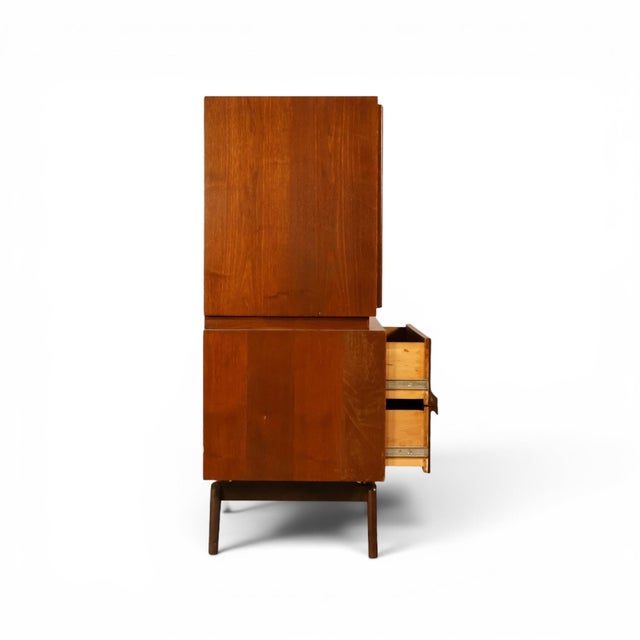 Tobago Vintage Mid Century Modern Highboy Dresser C. 1960s For Sale - Image 13 of 14