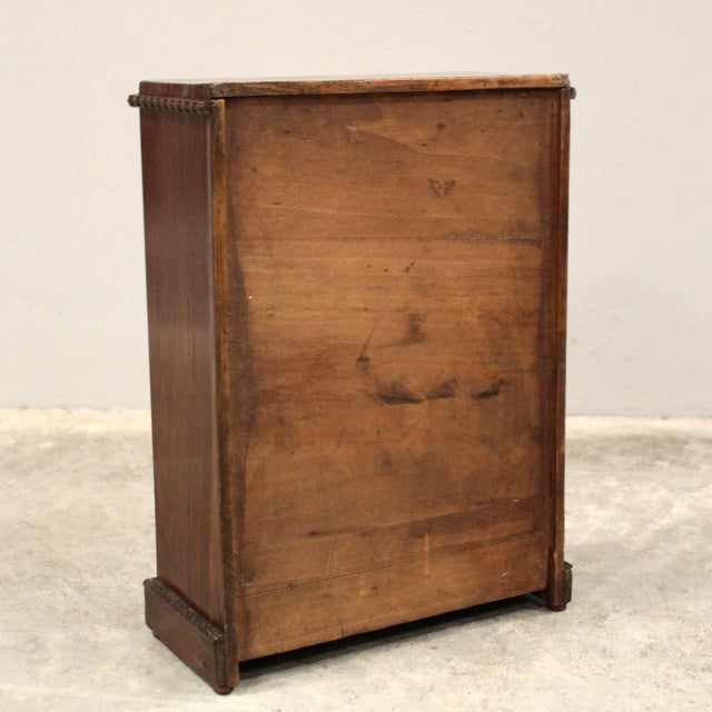 Brown Miniature Model 19th-Century Italian Glass Display Case For Sale - Image 8 of 11