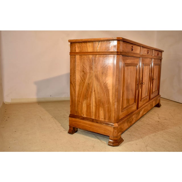 19th Century 19th Century Walnut Enfilade From France For Sale - Image 5 of 17