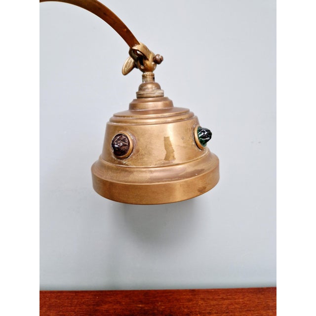 Art Nouveau Desk Lamp in Brass and Black Marble, 1910s For Sale - Image 18 of 18