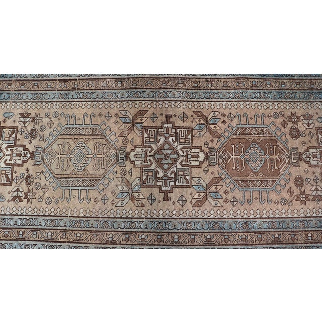 Karadjeh Vintage Runner With Multi-Medallion Design 3'1 X 11'6 For Sale - Image 10 of 14