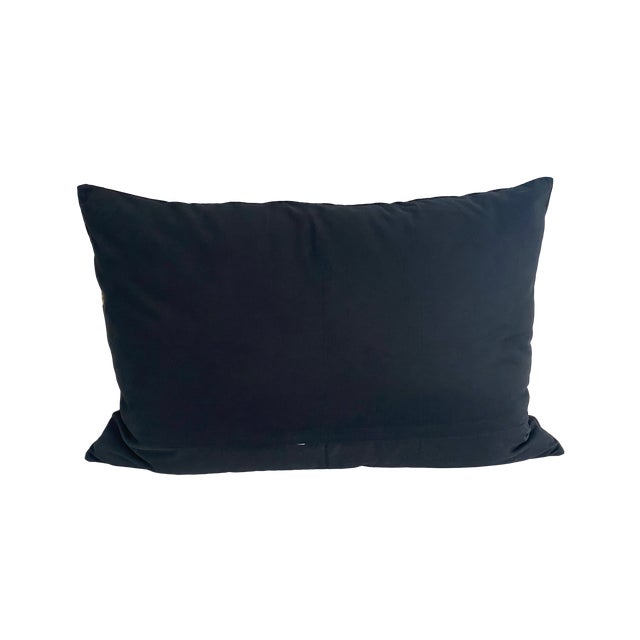 Metal French Aubusson Needlepoint Floral Oversized Pillow Shams For Sale - Image 7 of 9