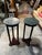 Vintage Pair of Green Stone Top Round Side Tables For Sale - Image 9 of 9