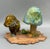 Figurative Vintage Ceramic Mushroom and Frog Diorama Model For Sale - Image 3 of 10