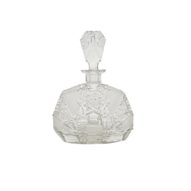 Art Deco Glass Water Carafe, Czechoslovakia, 1950s For Sale - Image 9 of 17