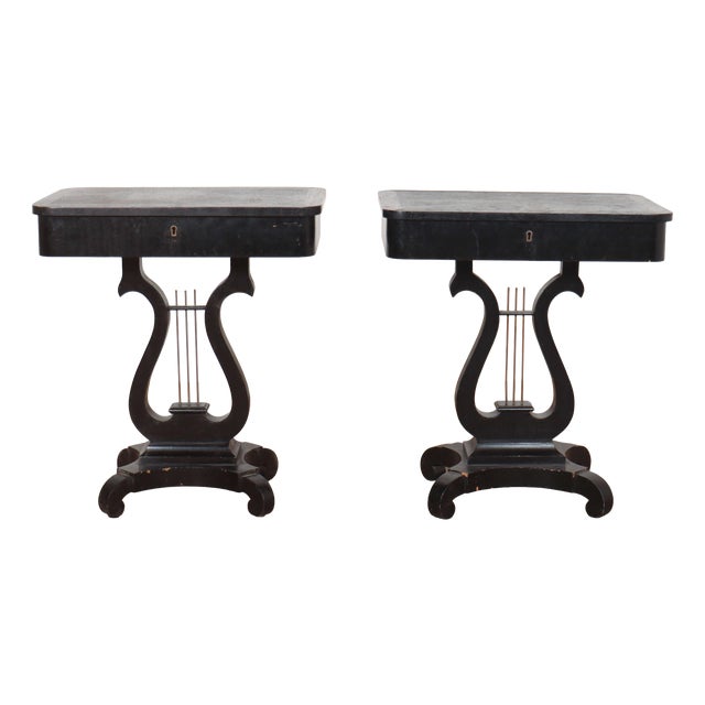 Bedside Tables, 1920s, Set of 2 For Sale