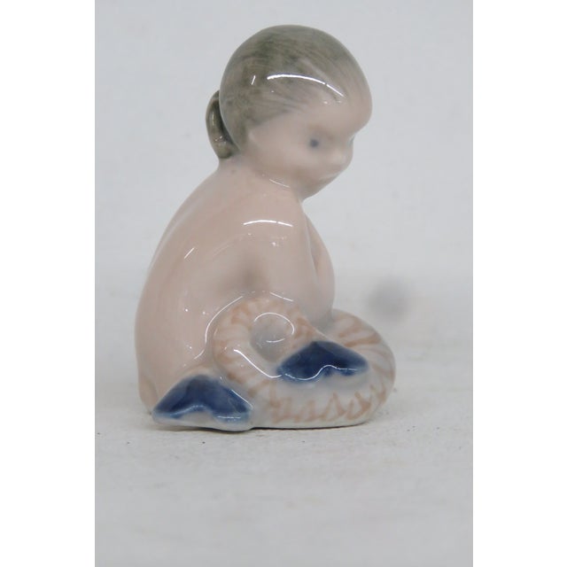 Figurative Royal Copenhagen Little Mermaid Model No 2313 Porcelain Miniature Figurine 4488b For Sale - Image 3 of 12