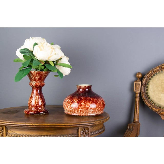 Vintage Red Art Glass Candleholder, 1950s For Sale - Image 10 of 18