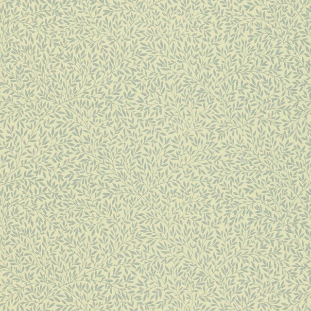 Morris & Co Standen Wallpaper in Slate/Pale Ivory For Sale