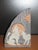 Tribal 1990s Hopi Native American Painted Stone, Artist Beem "Wolves Howling at a Red Moon" For Sale - Image 3 of 7