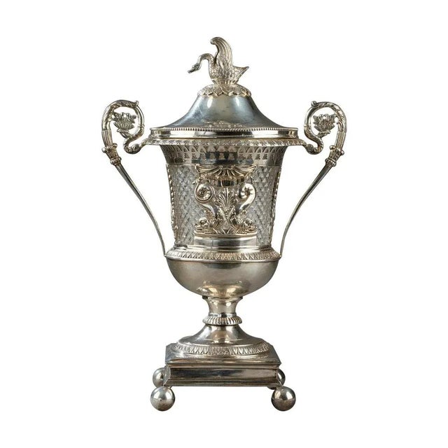 Drageoir or Candy Dish in Silver For Sale - Image 9 of 9