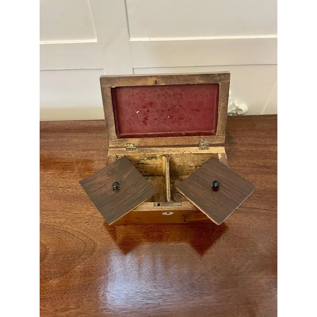 Regency Rosewood Tea Caddy, 1830s For Sale - Image 6 of 10