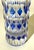Art Deco Blue Overlay Cut Crystal Vase by Carl Meltzer for Haida, 1915 For Sale - Image 3 of 18