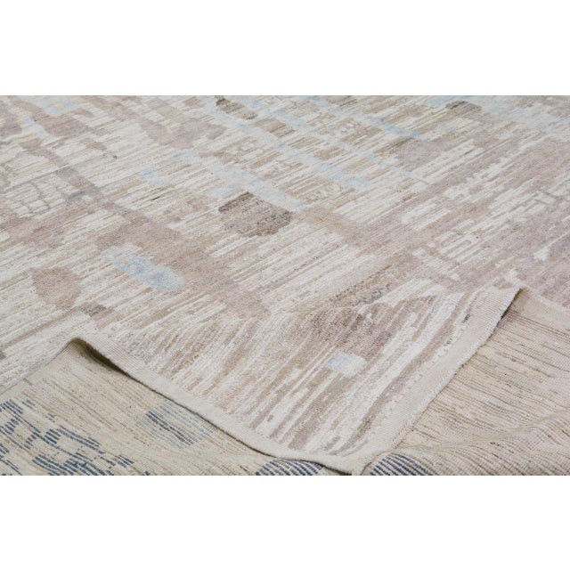 2000 - 2009 Moroccan Hand Knotted Wool Rug, 10'x13'3" For Sale - Image 5 of 6