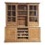 Vintage English Pine Kitchen Dresser With Plate Rack & Wine Storage For Sale