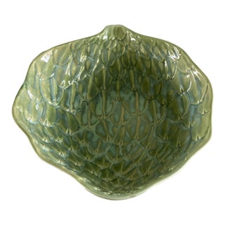 Large Portuguese Artichoke Shape Serving Bowl For Sale