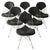 Bikini Wire Frame Chairs by Charles and Ray Eames for Vitra, 1980s, Set of 6 For Sale - Image 15 of 15