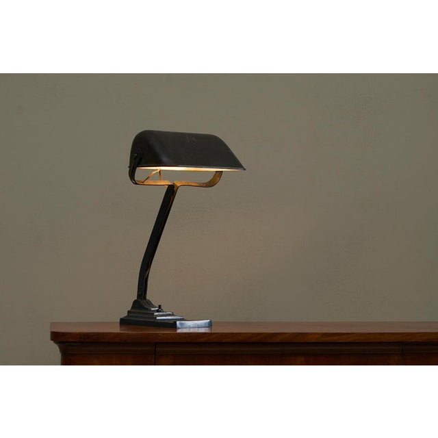 Patinated Desk Lamp from Erpe, 1920s For Sale - Image 4 of 13