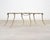 Metal Sylvan s.f. Brass Leather Strap Viper Bench or Cocktail Table For Sale - Image 7 of 17
