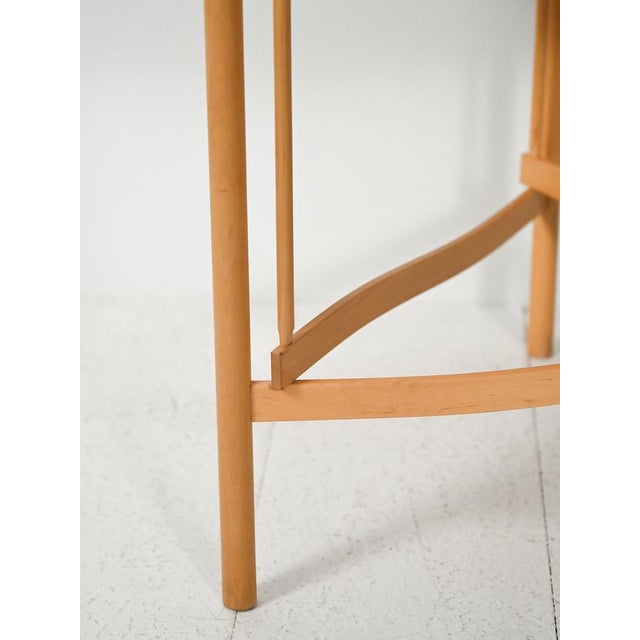 Wood Scandinavian Round Birch Coffee Table from Karl Andersson & Söner, 1960s For Sale - Image 7 of 13