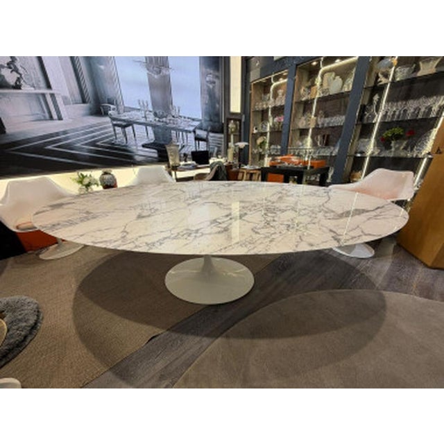Eero saarinen (1910–1961) – knoll: oval table 244 cm, arabescato, circa 2010 oval table in arabescato marble (137 × 244...