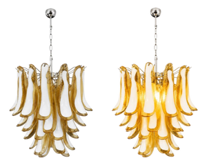 Italian Murano Chandeliers, 1970s, Set of 2