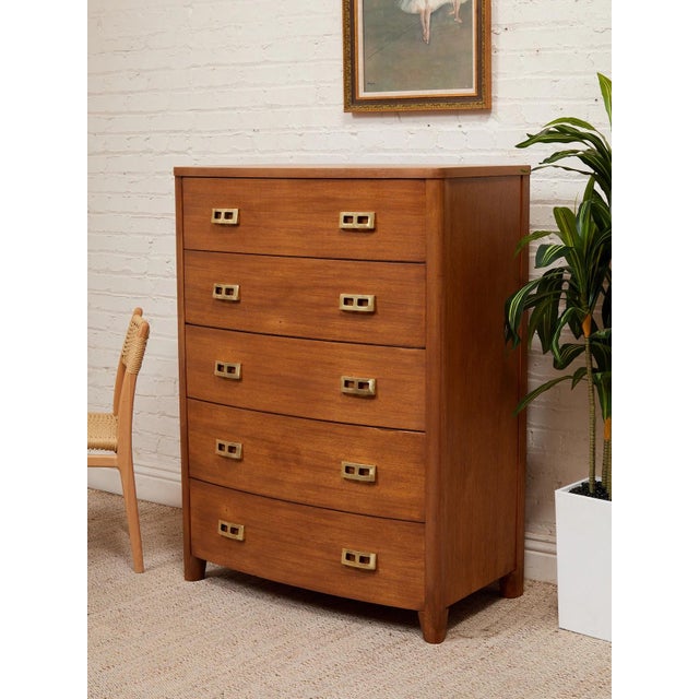 Vintage Highboy Mahogany Dresser For Sale - Image 10 of 12