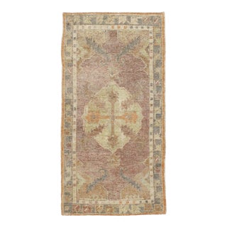 Galerie Shabab Collection Early 20th Century Turkish Oushak Throw Rug For Sale