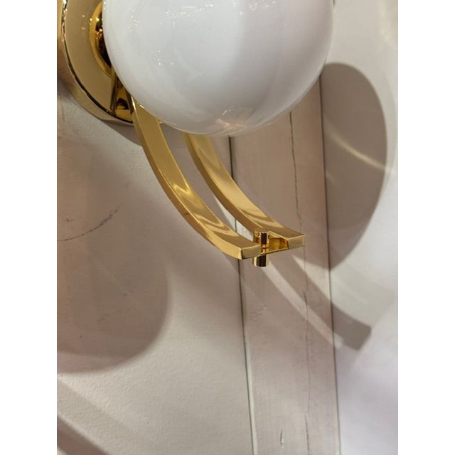 2000 - 2009 Pair of Murano Ball Sconces For Sale - Image 5 of 7